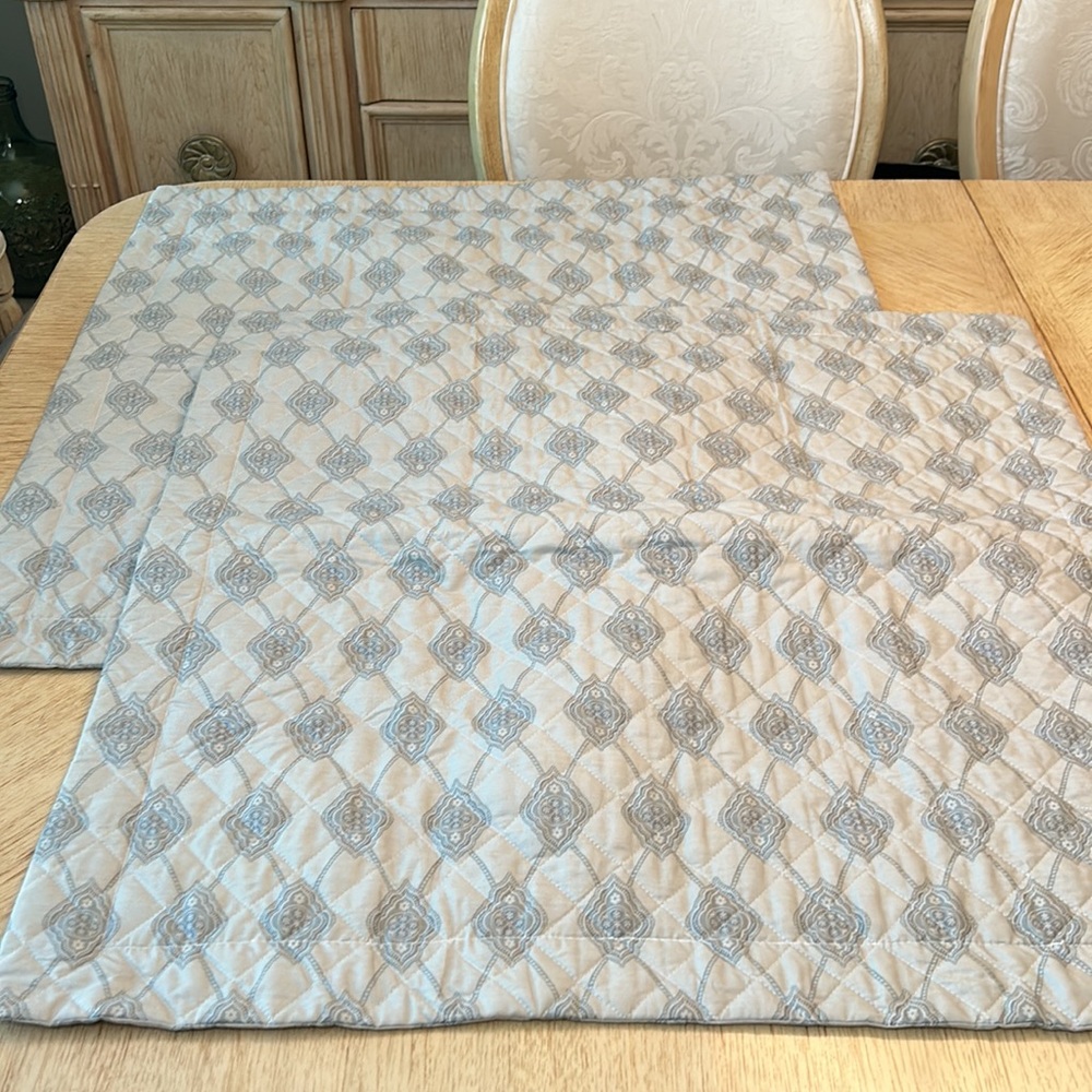 Nina Home 29” Euro Shams (2)  NWOT